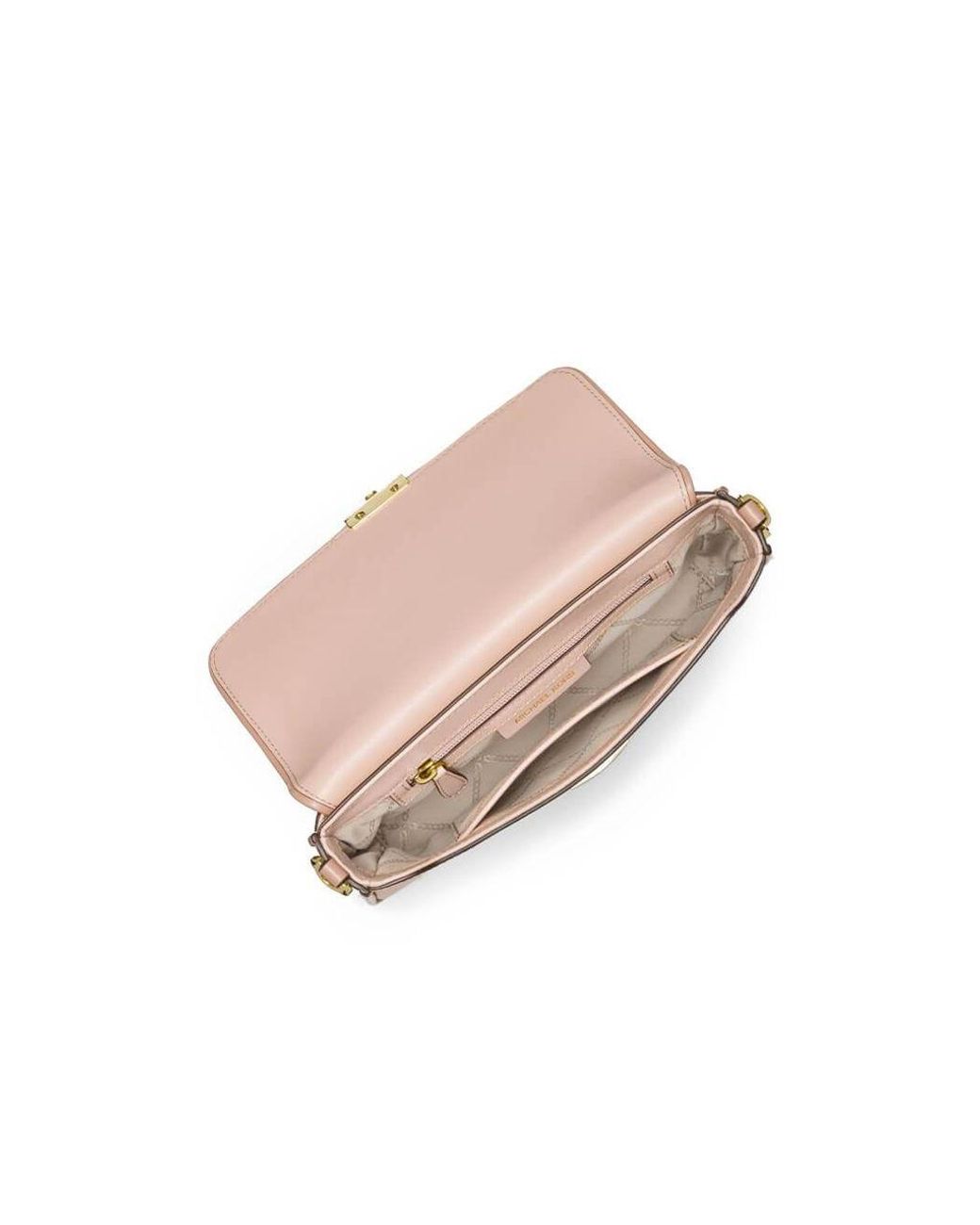 Michael Kors Leather Bradshaw Pink Small Crossbody Bag - Lyst