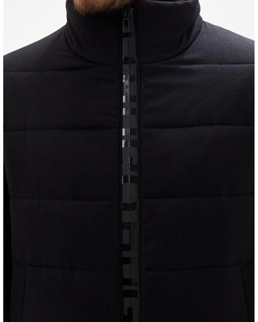 BOSS by HUGO BOSS Wool Biron 1942 Puffer Jacket in Black for Men | Lyst
