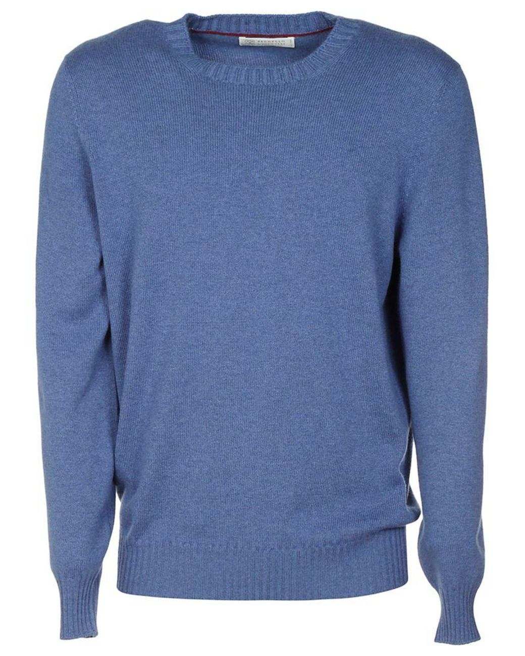 Brunello Cucinelli Men�s M2272300c9212 Light Blue Cashmere