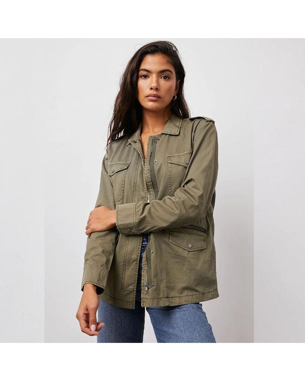 Rails Miller Military Jacket in Green 