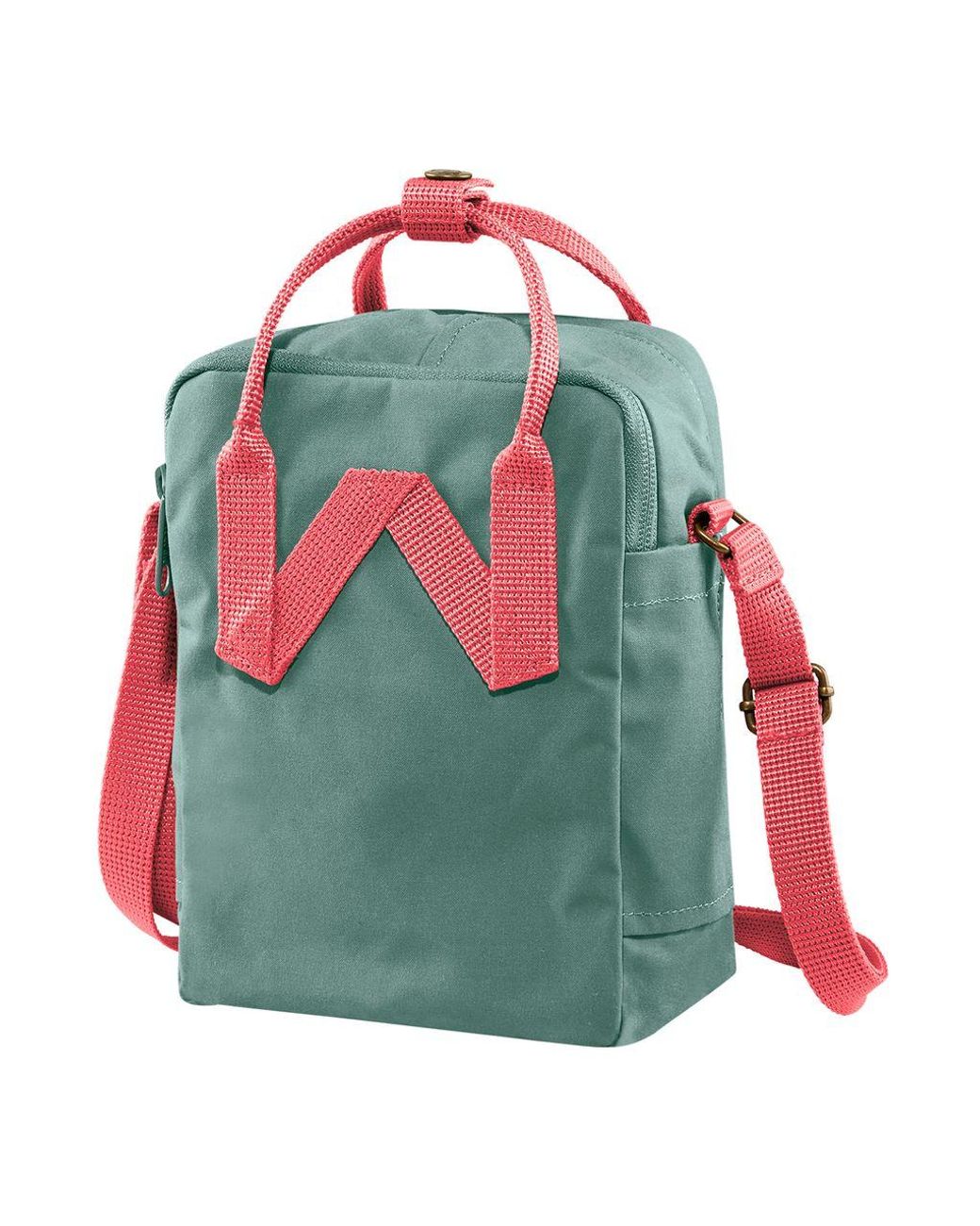 frost green and peach pink kanken mini