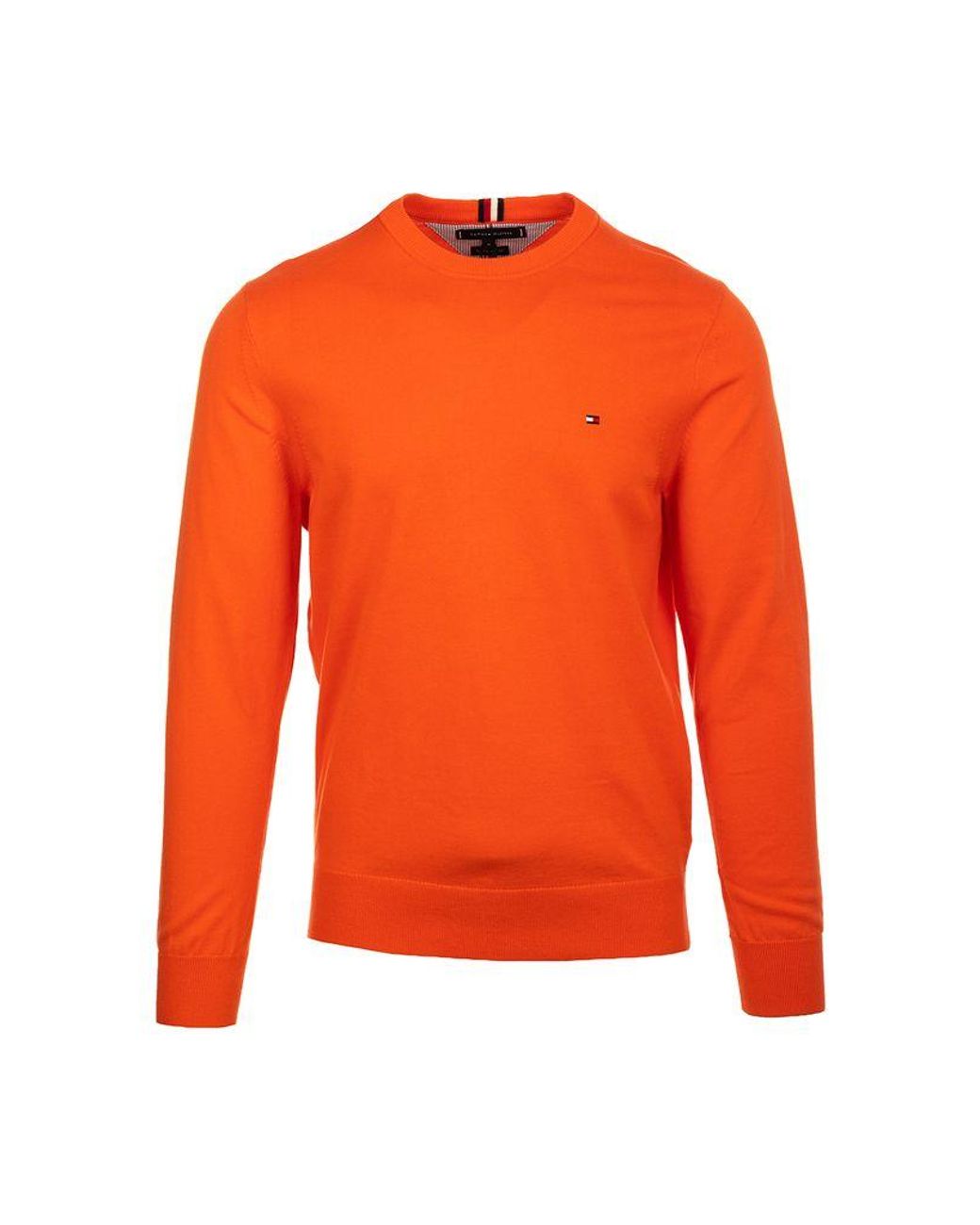 tommy hilfiger orange sweater