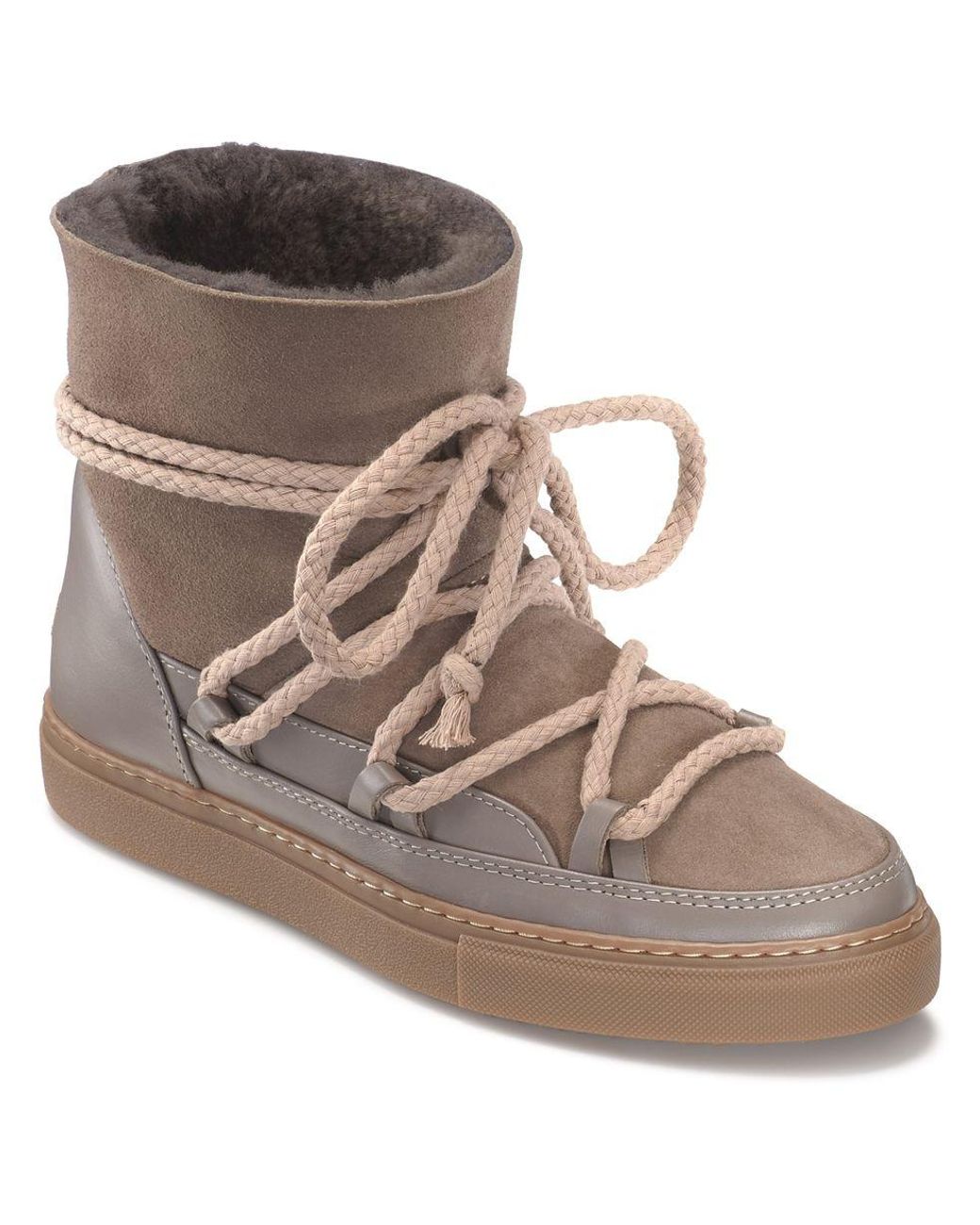 Inuikii Leather Sneaker Classic Taupe Boots in Brown - Lyst