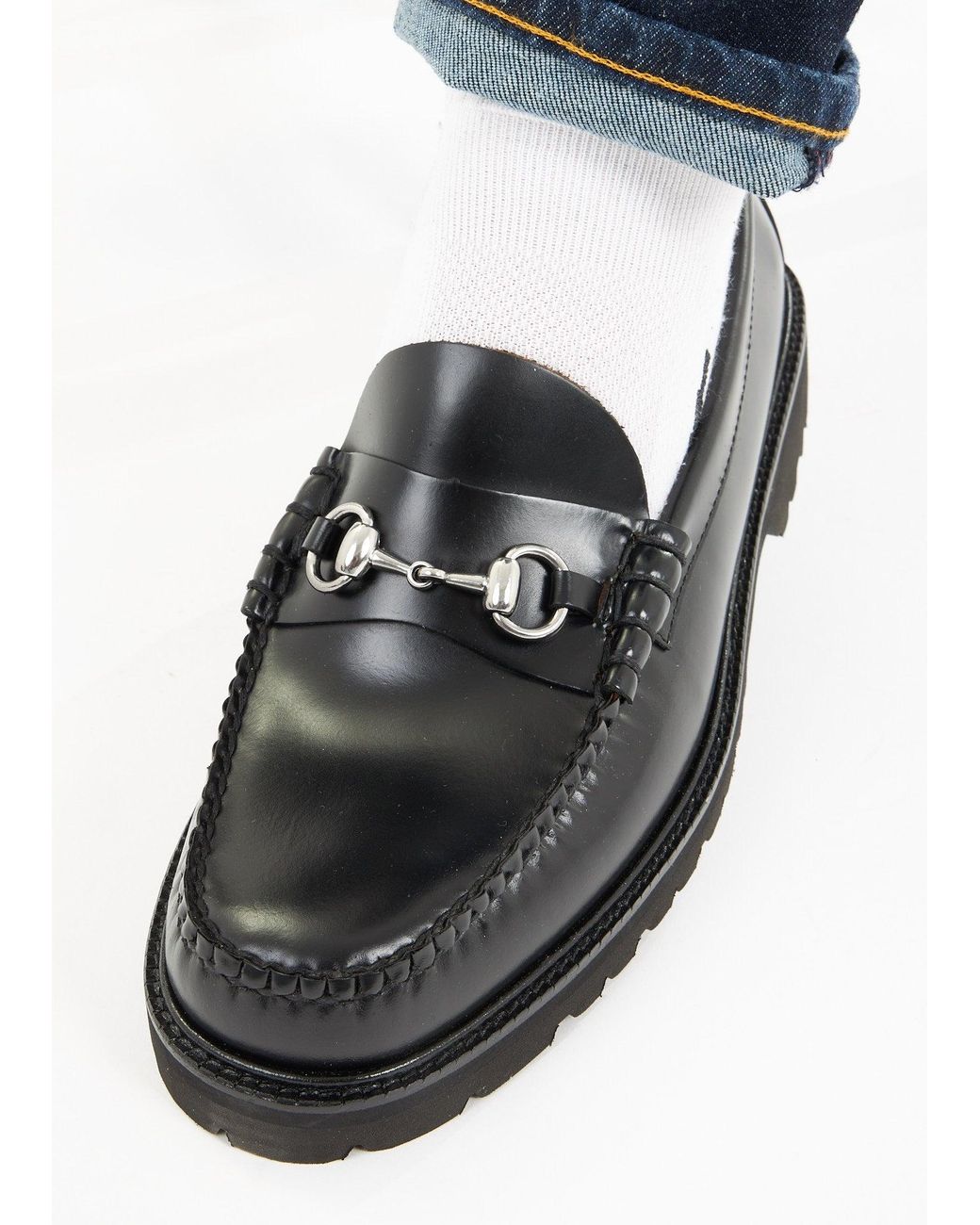 bass horsebit loafers