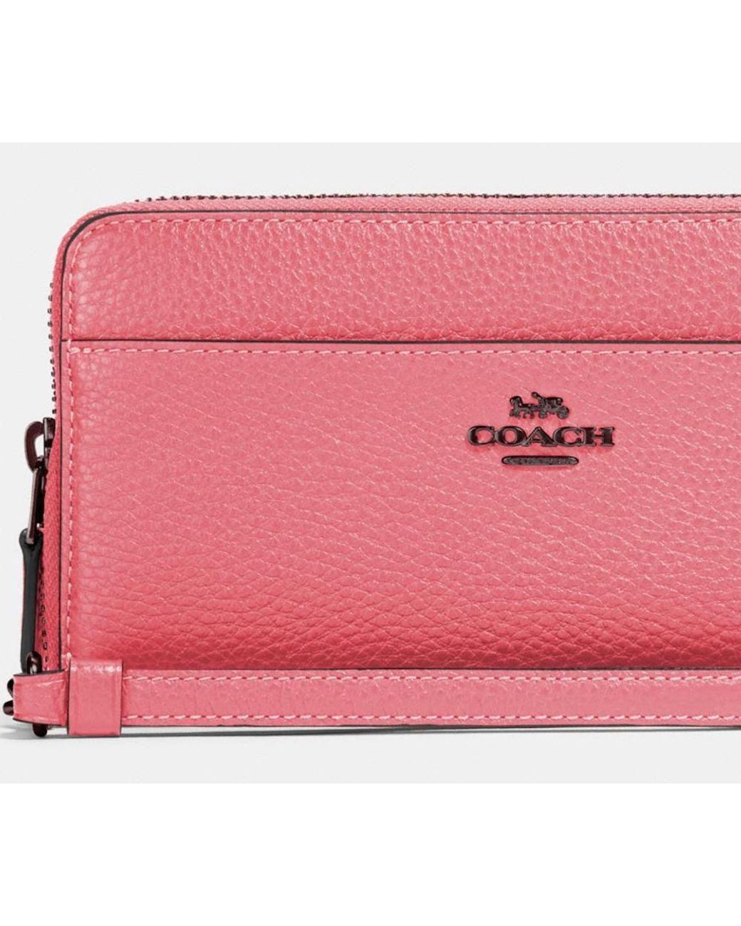 coach zip around wallet wristlet