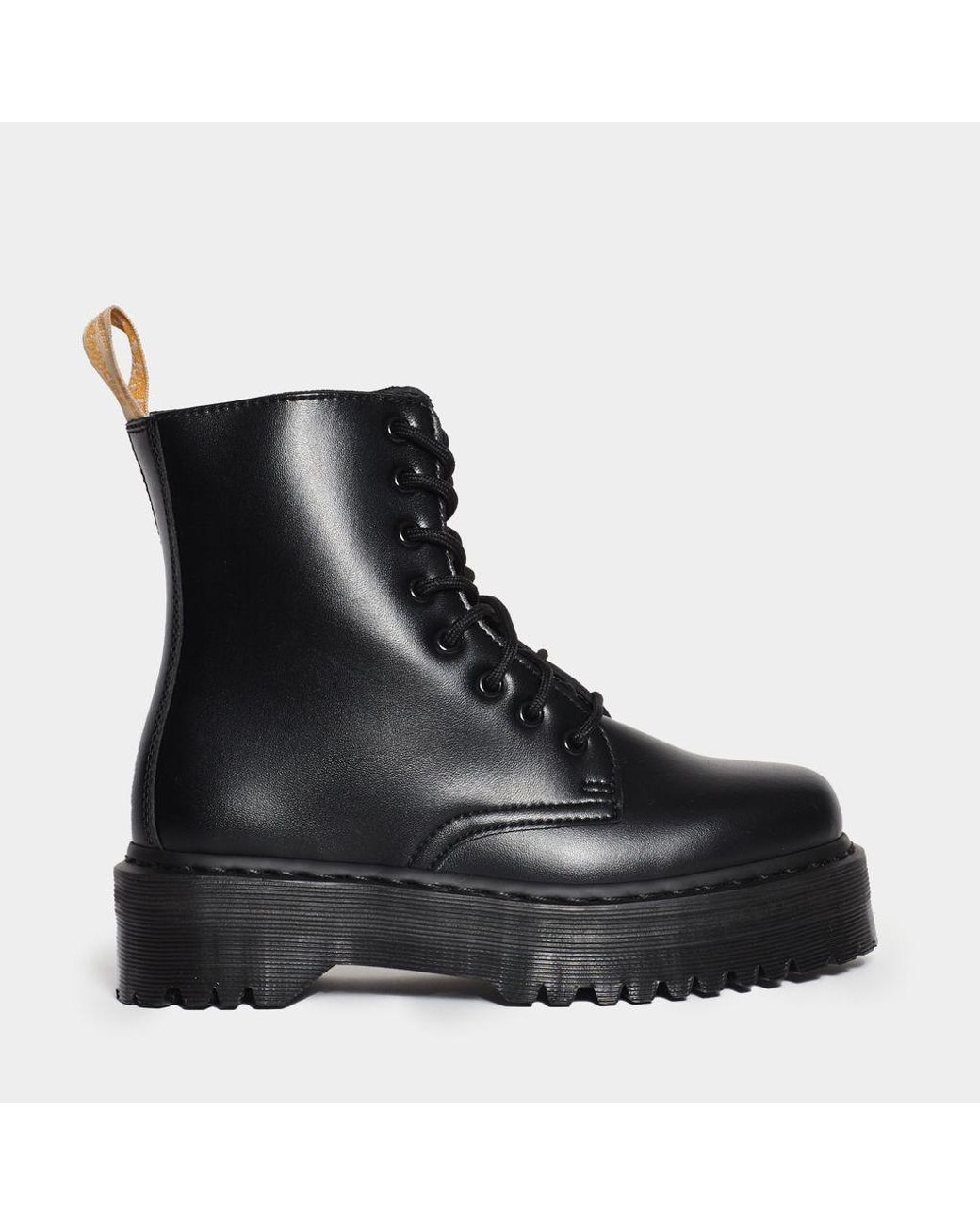 Dr. Martens Polacco 8 Buchi Vegan Suola Platform in Black | Lyst