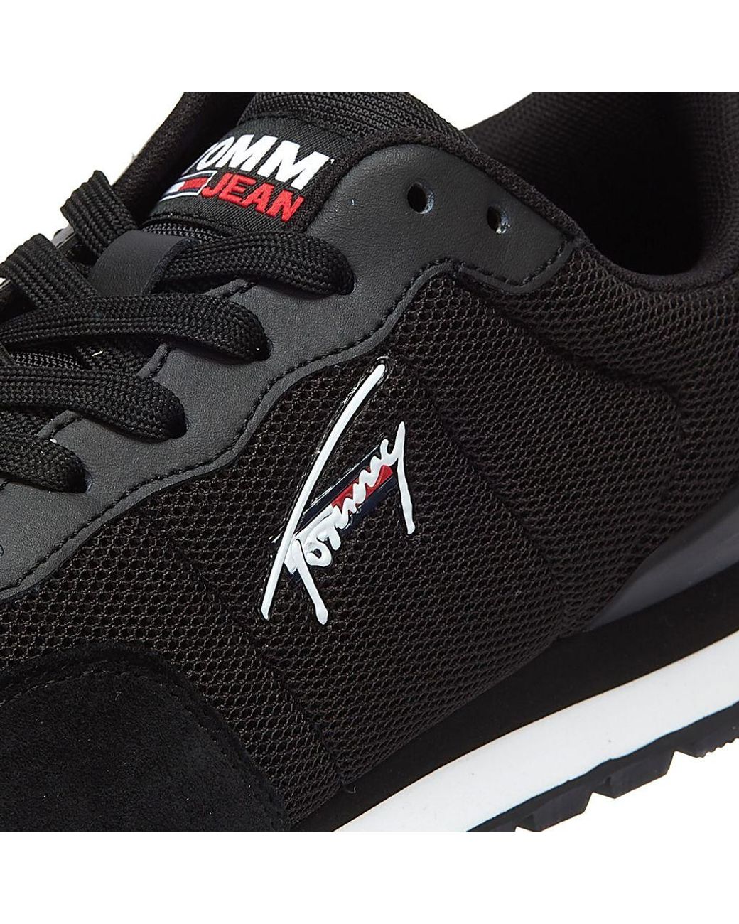 Tommy Hilfiger Denim Tommy Jeans Lifestyle Mix Trainers in Black for Men |  Lyst