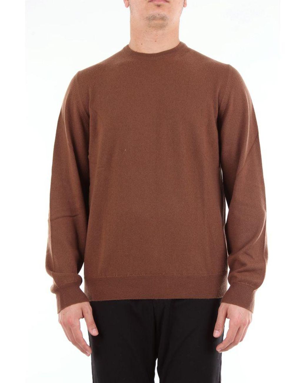 Fedeli Cashmere Faithful Biscuit-colored Crew Neck Sweater in Brown for ...