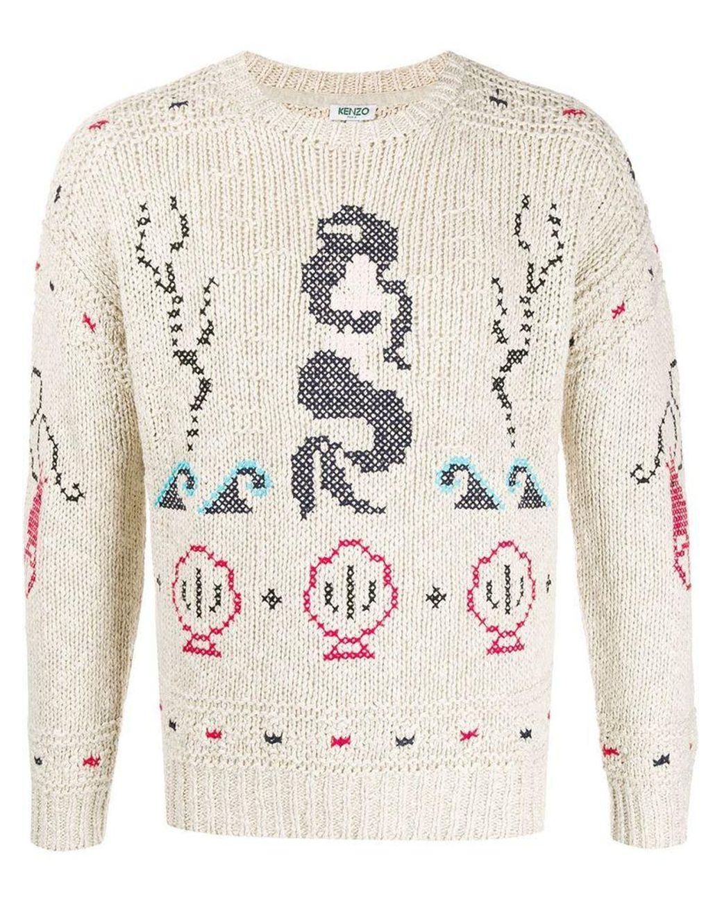 kenzo white sweater