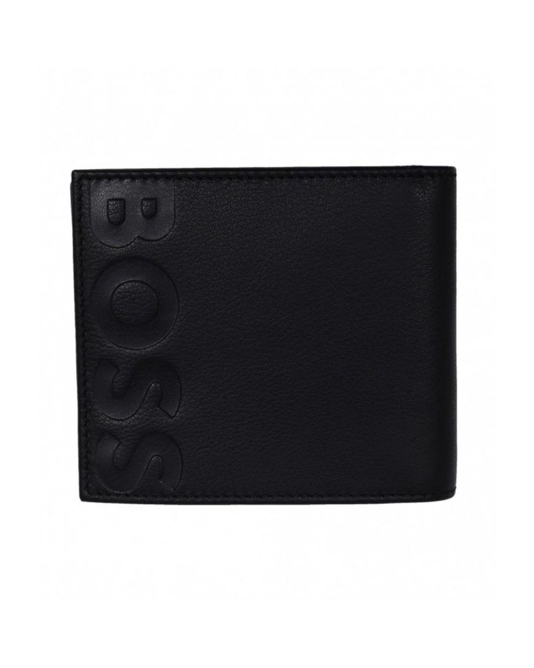 BOSS by HUGO BOSS Leather Big Bb_8 Wallet in Black for Men | Lyst