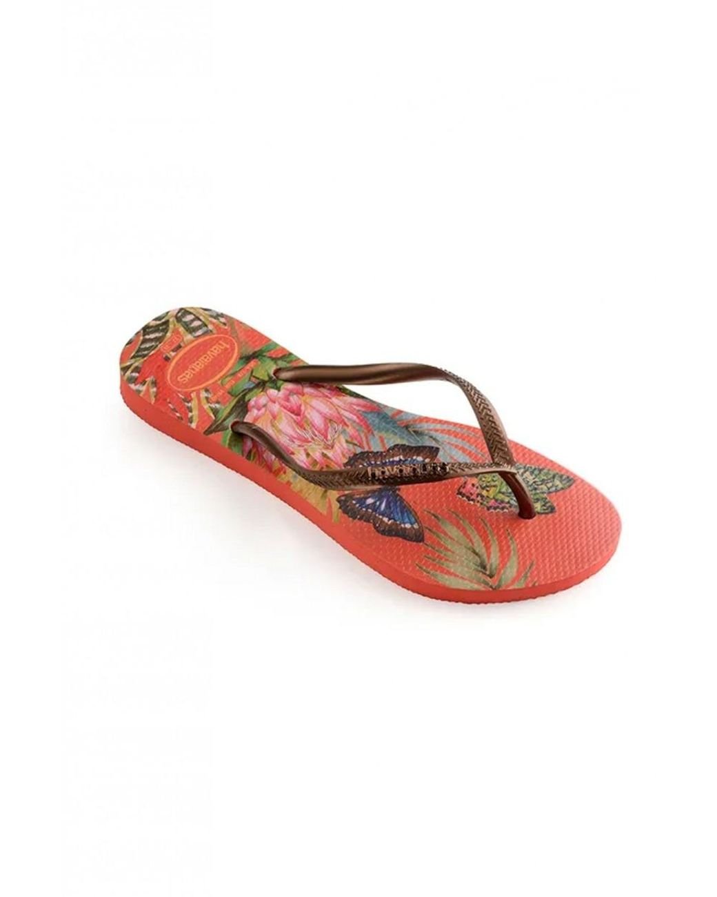 Ladies Jo /& Joe Tropical Ballerina Warm Pom Pom Slippers in Pink Blue /& Orange