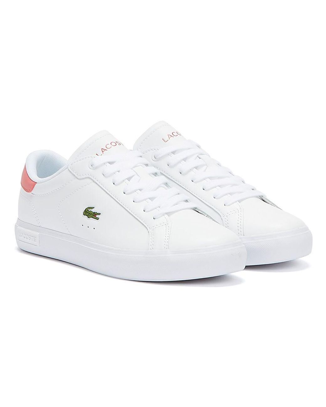 Lacoste Powercourt / Dark Pink Trainers in White Lyst Canada