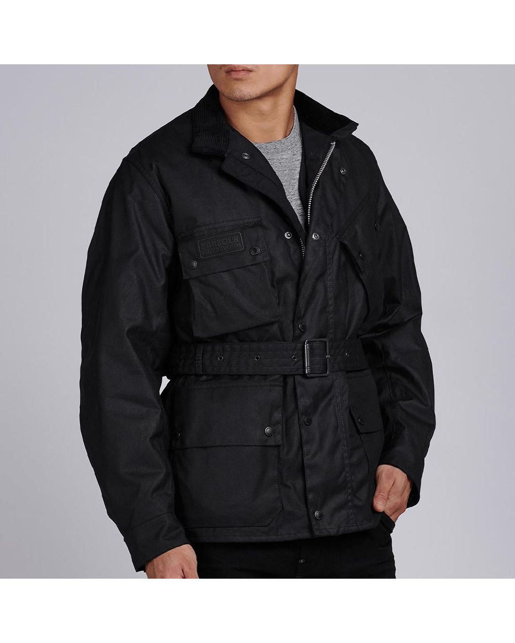 Barbour Winter A7 Wax Jacket in Black for Men | Lyst