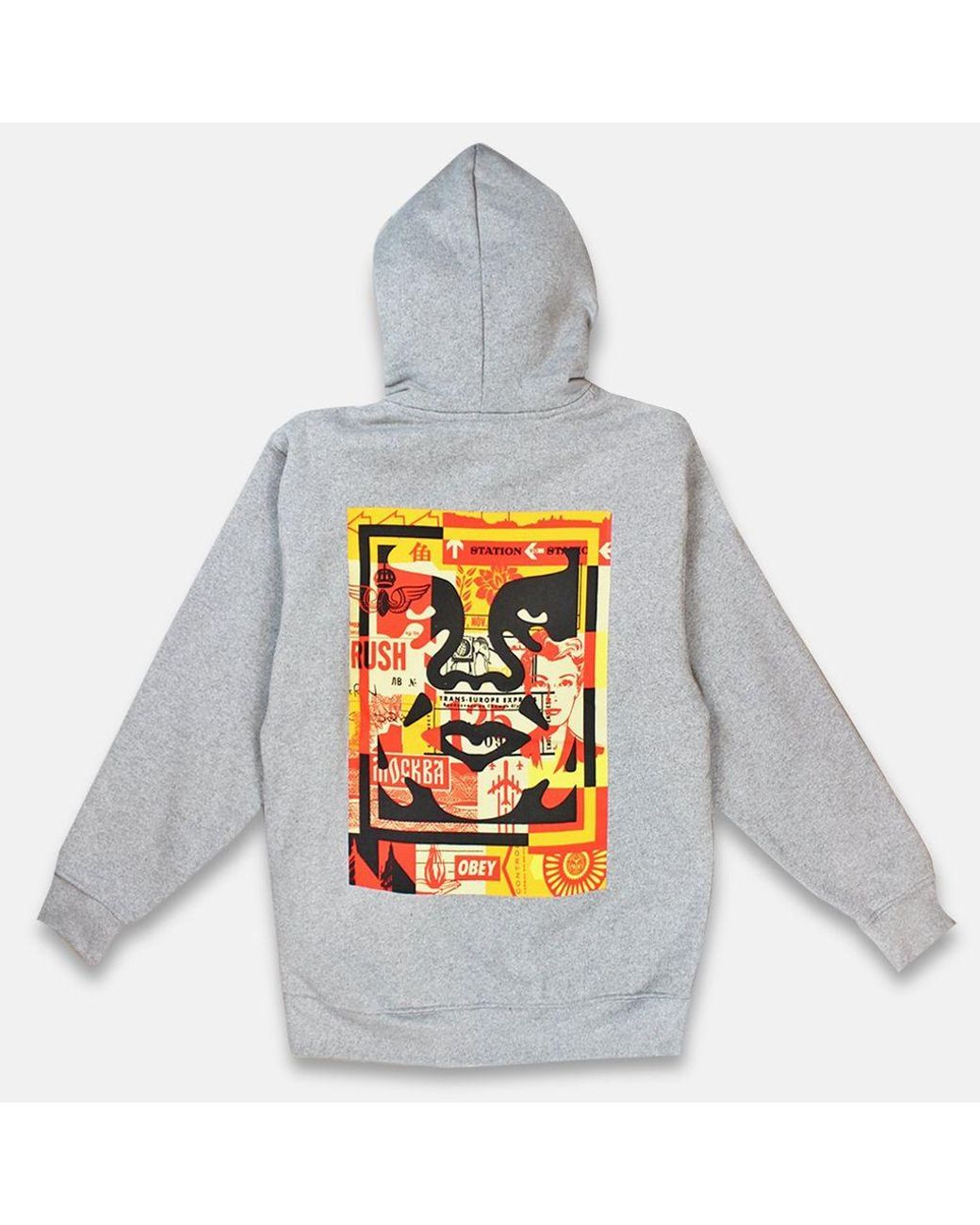 obey face hoodie