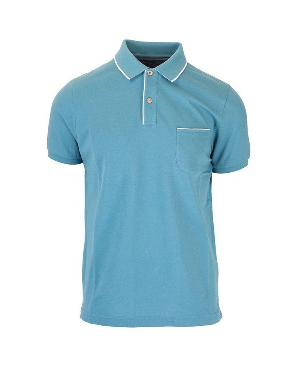 Loro Piana Men's Fai04857192 Light Blue Cotton Polo Shirt for Men - Lyst