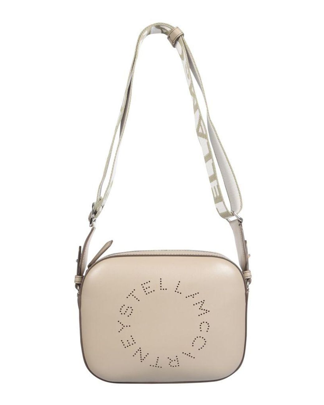 Stella McCartney Synthetic Mini Camera Bag in Natural - Lyst