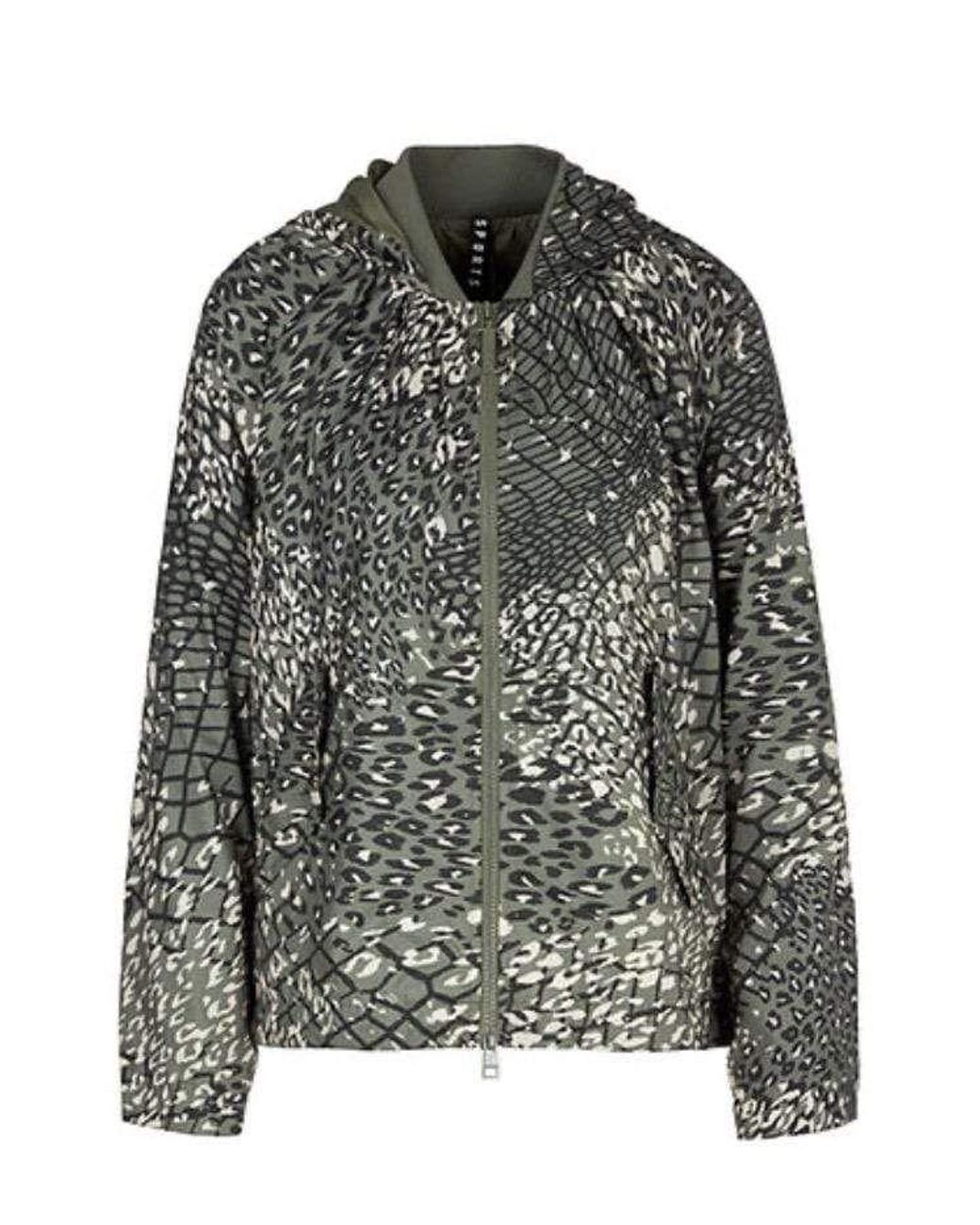 Marc Cain Synthetic Sports Leopard Printed Jacket Qs 12.05 W19 592 - Lyst