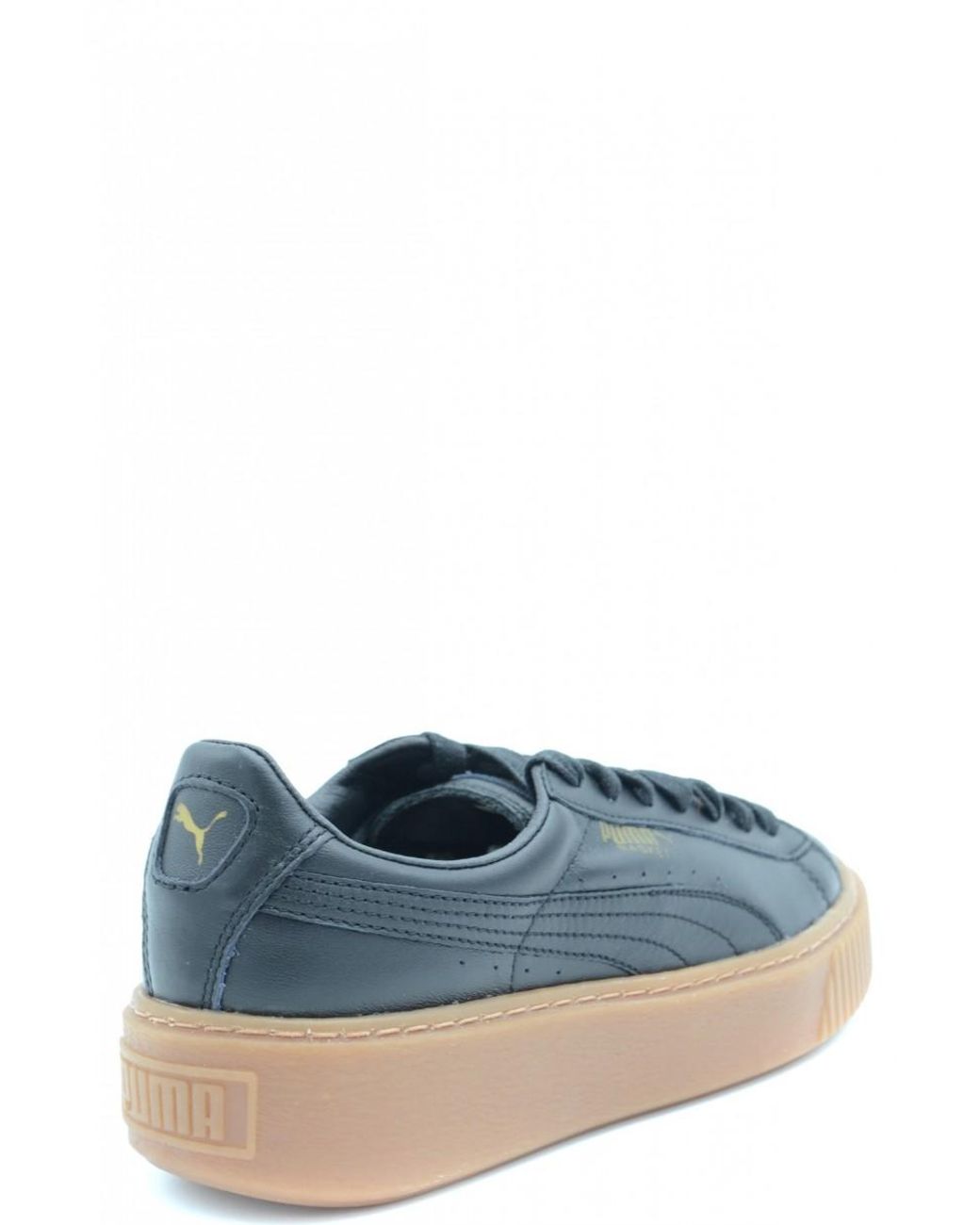 black puma trainers