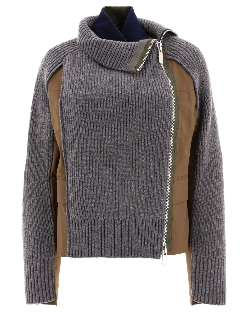 ブランド sacai - sacai 21aw Wool Knit x Suiting Jacketの通販 by