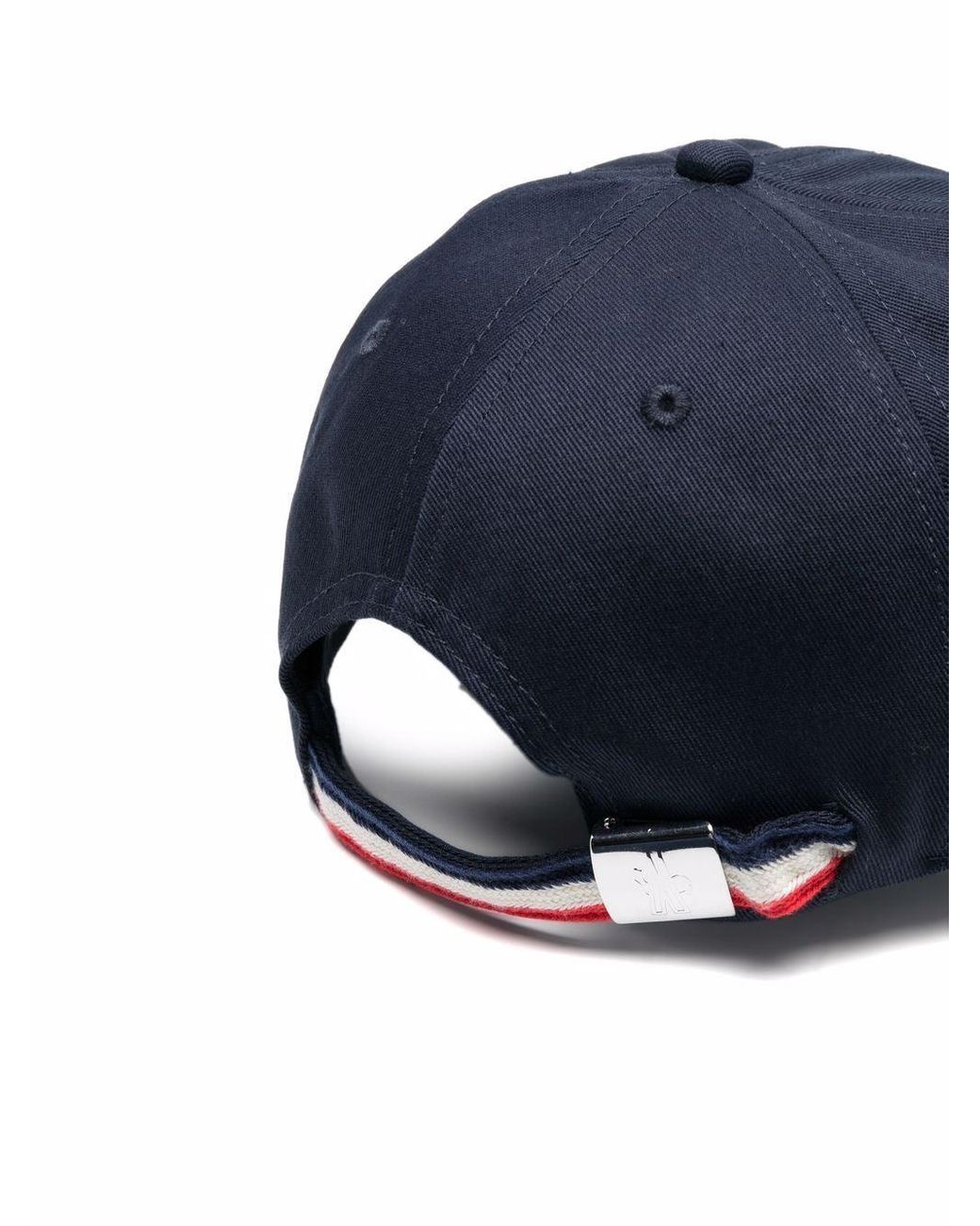 Moncler Cotton Logo Baseball Cap Navy 