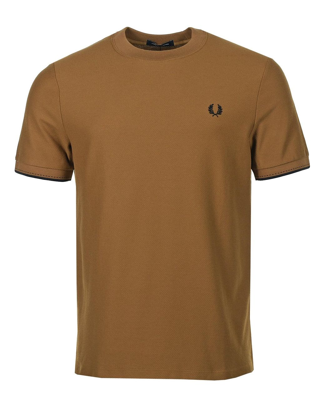 Fred Perry Cotton Broken Tipped Pique T 