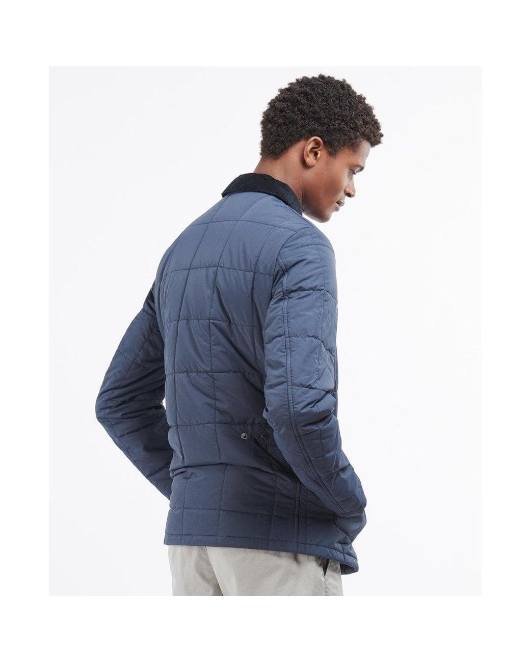 Barbour Corduroy Box Diggle Quilted Jacket Navy Mqu1415ny51 in Blue for Men  - Save 40% | Lyst