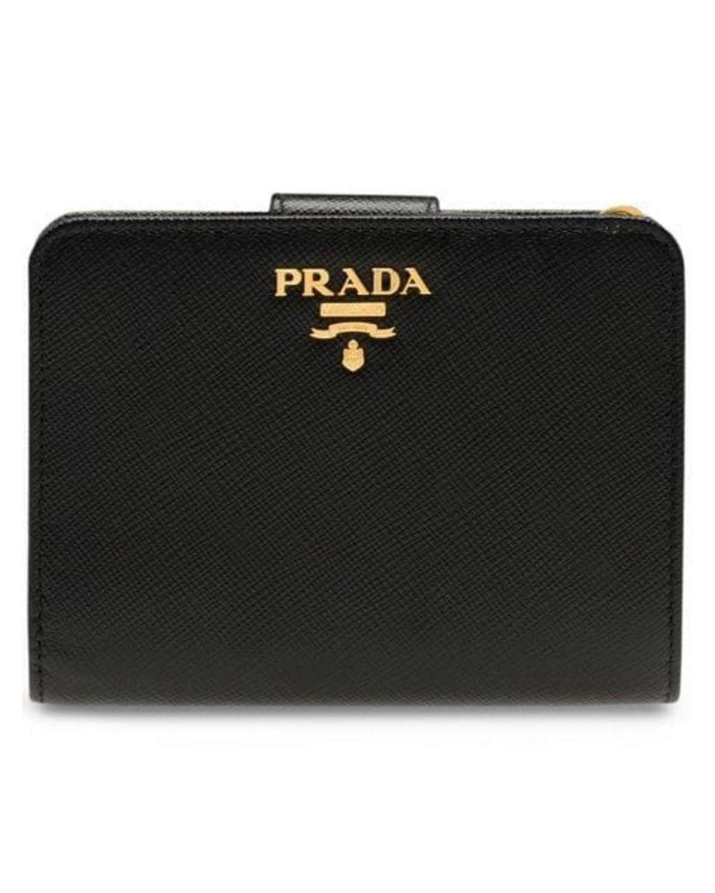 prada medium saffiano tab wallet