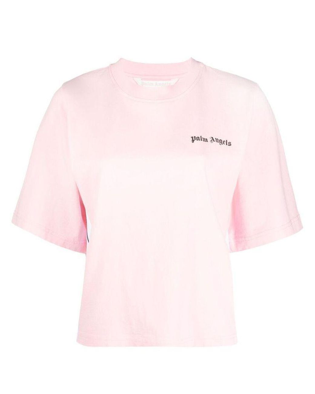 Palm Angels Women's Pwaa036s21jer0013410 Pink Cotton T-shirt - Lyst