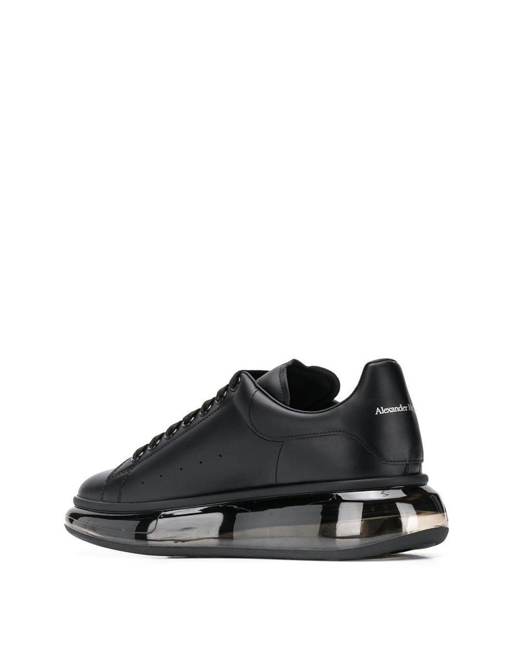 alexander mcqueen clear sole black