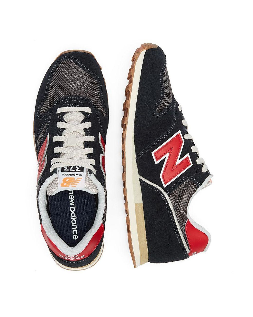 new balance 373 blue red