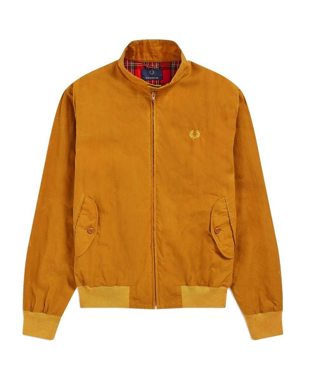 Fred Perry Reissues Made In England Harrington Wax Jacket Gold Leaf in ...