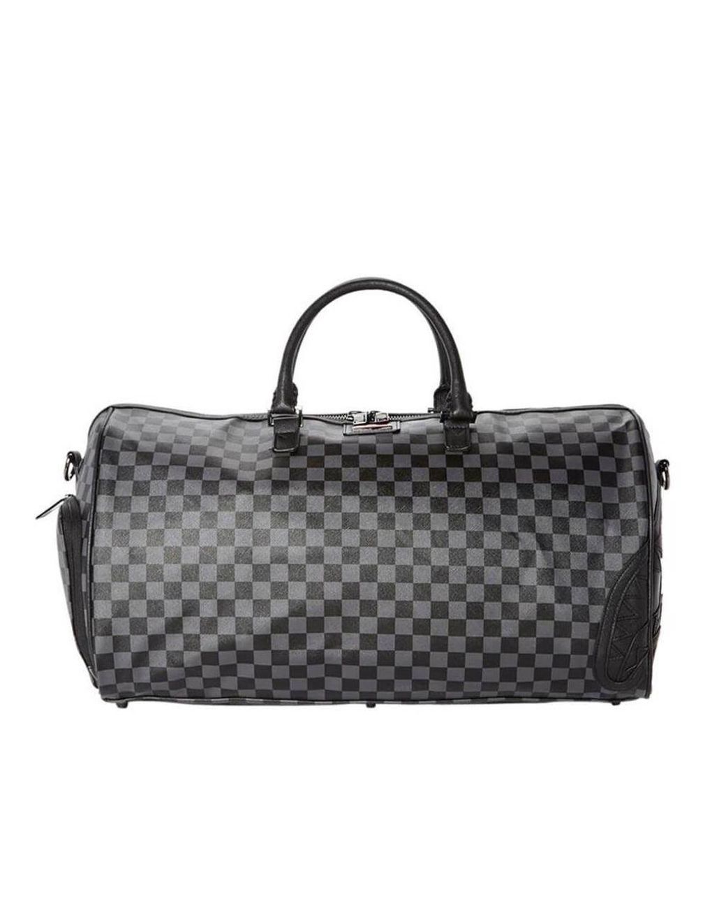 Sprayground Henny Checkered Black Duffle Bag for Men Lyst