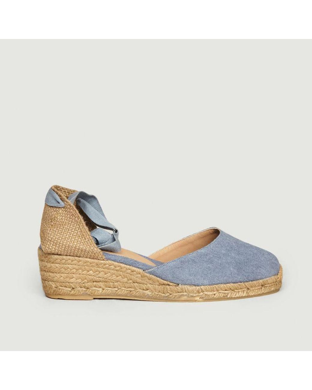 Castañer Denim Carina Wedge Espadrilles 