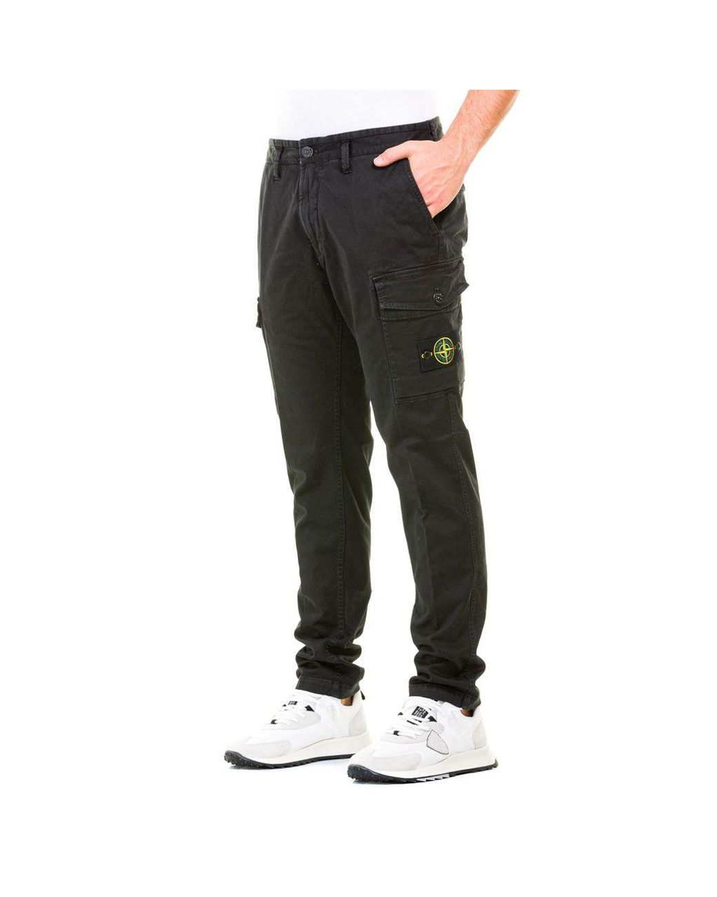 Stone Island V0129 7515318l1 Trousers in Black for Men | Lyst