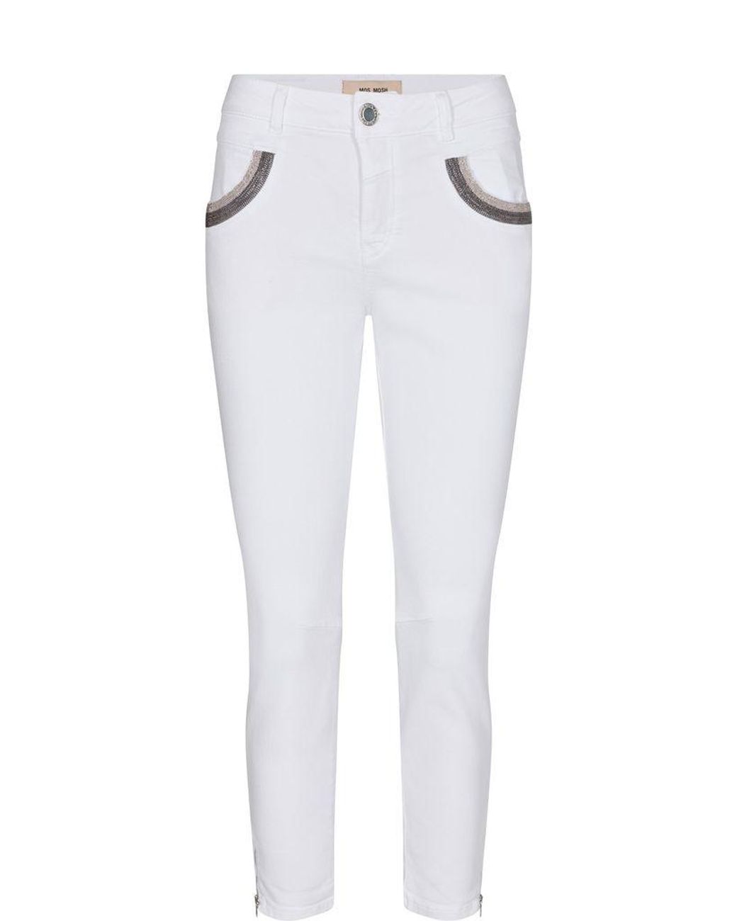 Mos Mosh Denim Naomi Shade Jeans in White - Lyst
