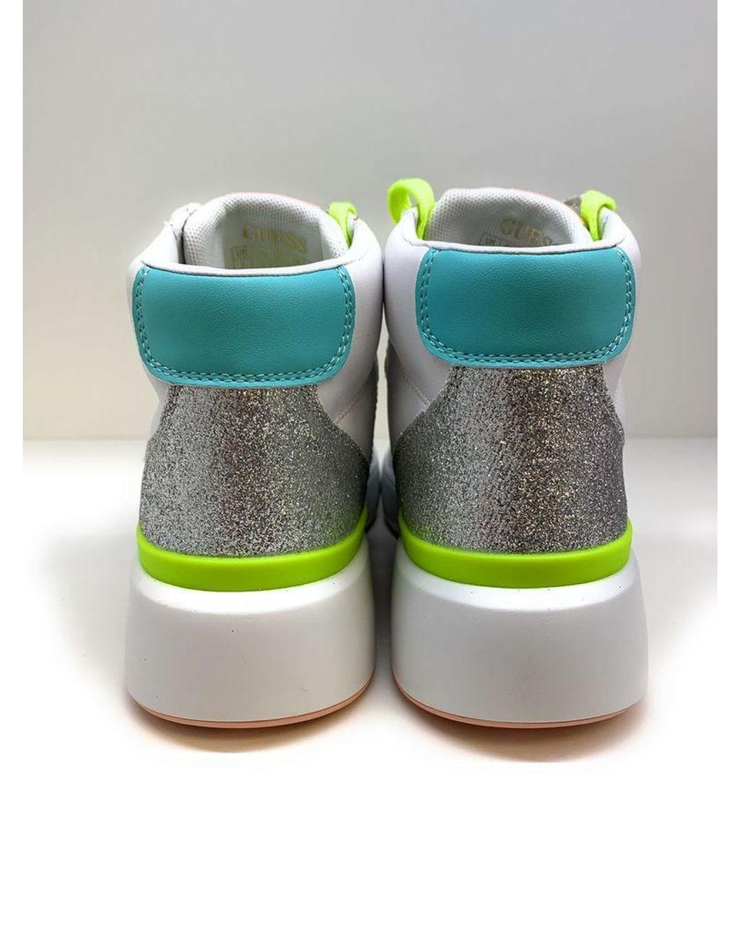 Guess Glitter Sneakers in Grey (Gray) - Lyst