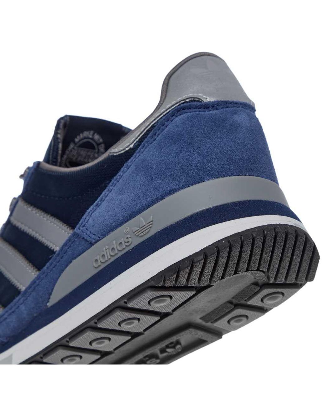 adidas Suede Zx 500 Trainers - Navy / Grey in Blue for Men | Lyst