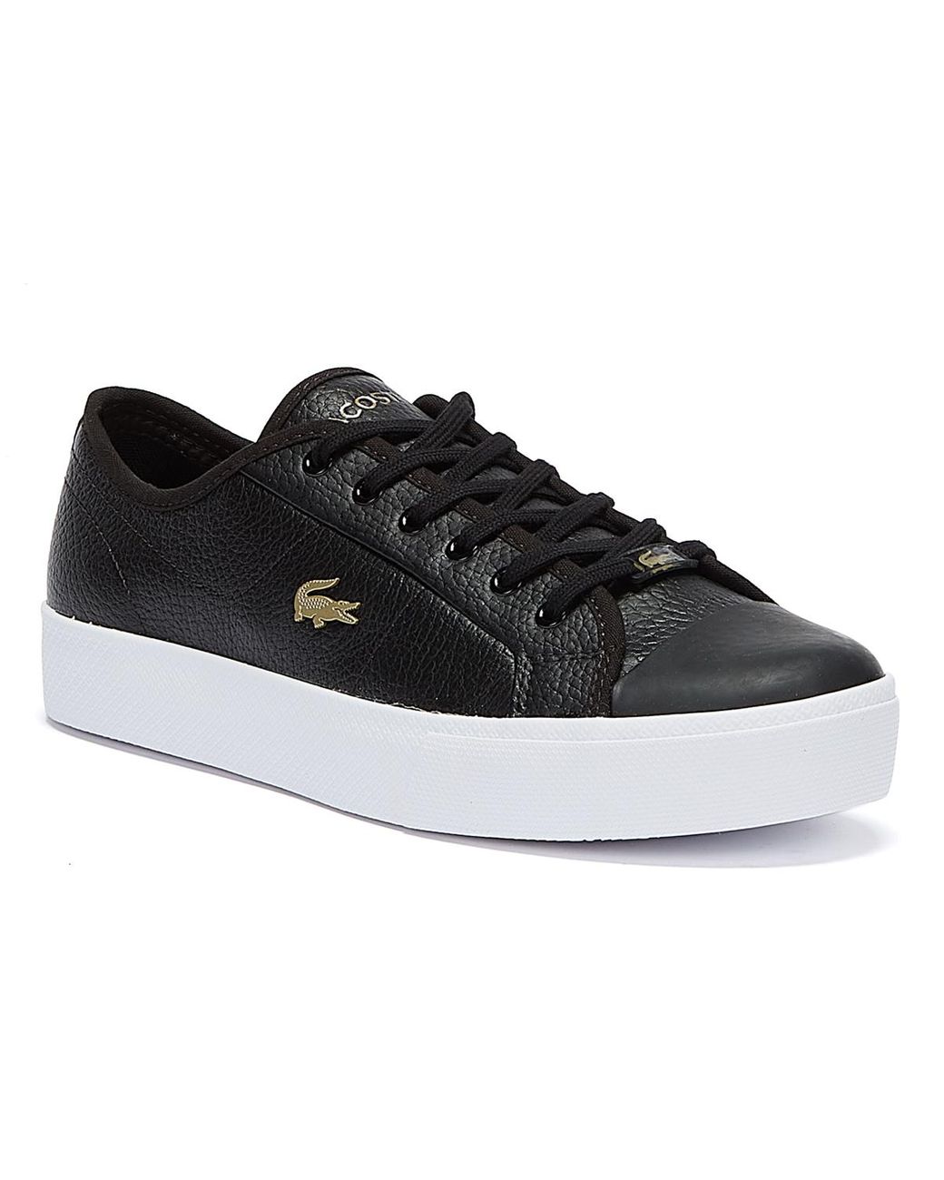 womens black lacoste pumps