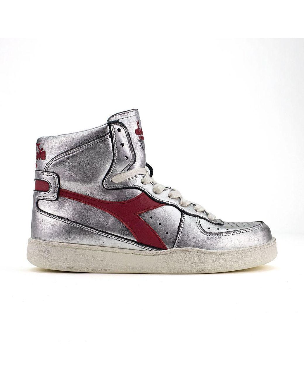 Diadora Heritage Mi Basket Used in Silver (Metallic) Lyst