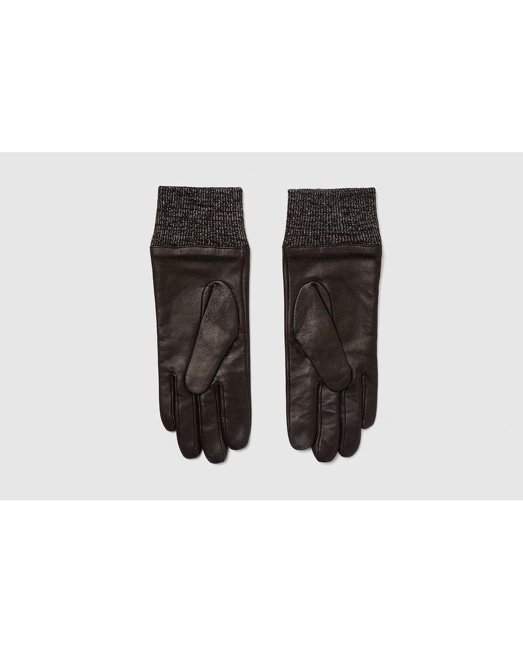 Mabel Sheppard Leather Happy Gloves in Black - Lyst