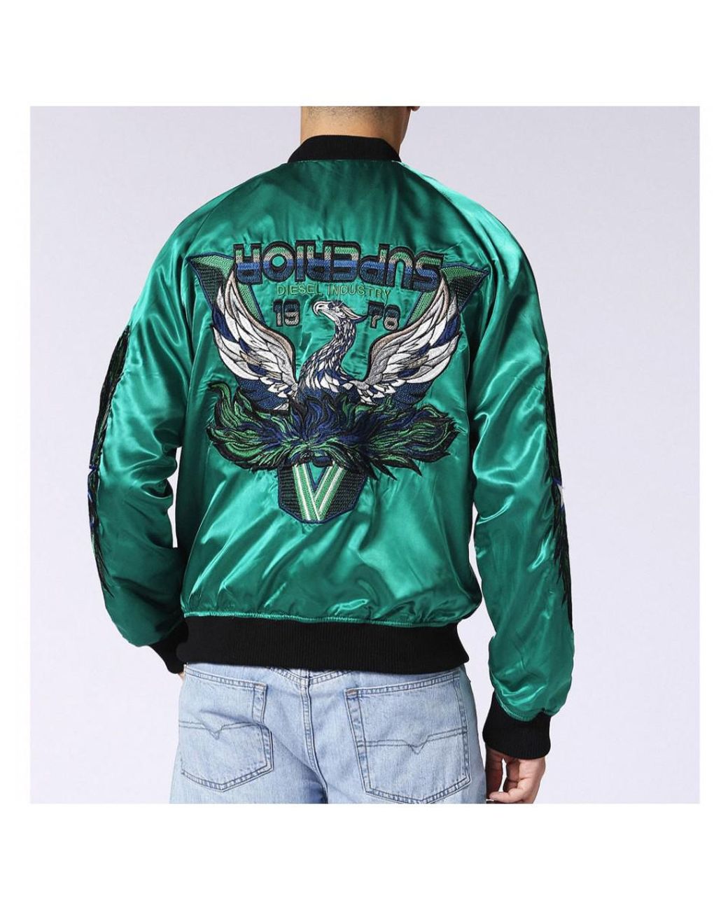 DIESEL Bomber Jacket in Green for Men 