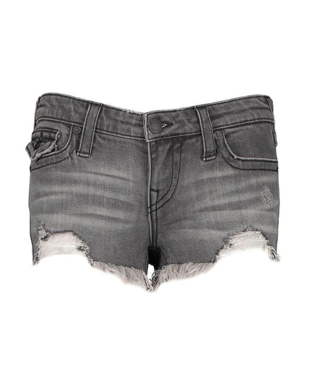 black true religion shorts womens