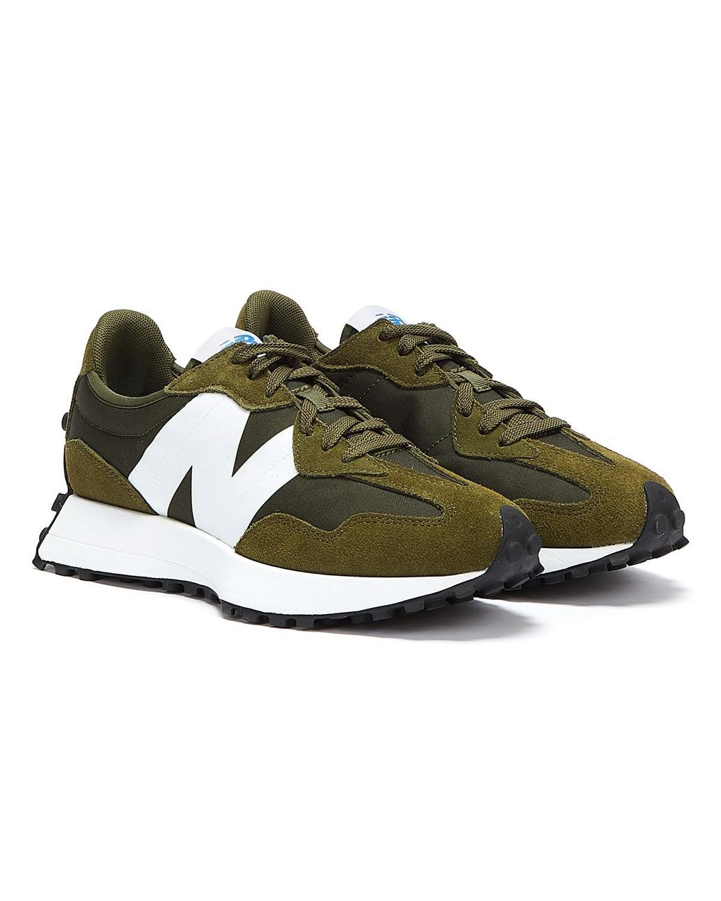 New Balance 327 Khaki Trainers in Green for Men Lyst