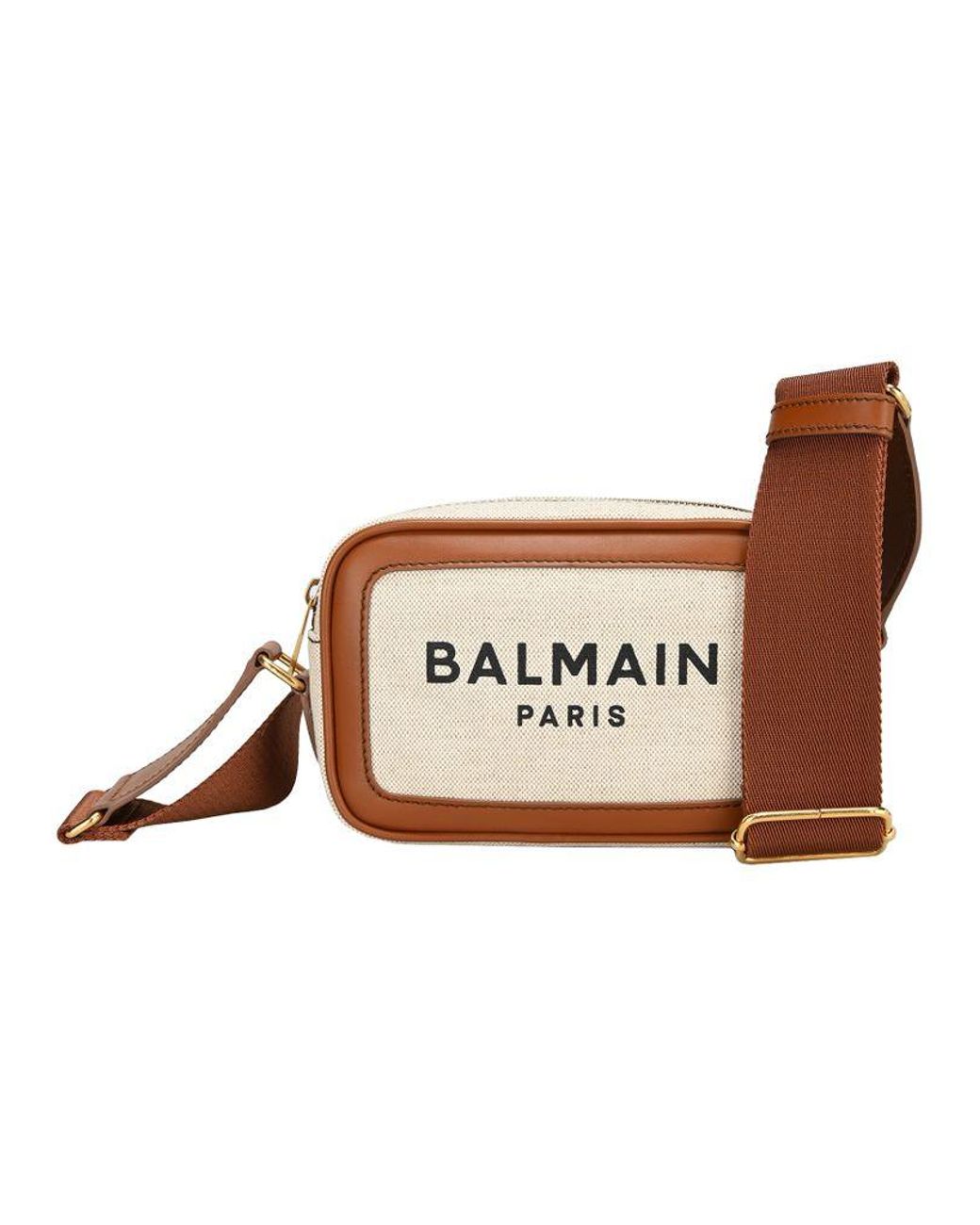 Balmain Canvas Barmy Camera Bag in Brown Lyst