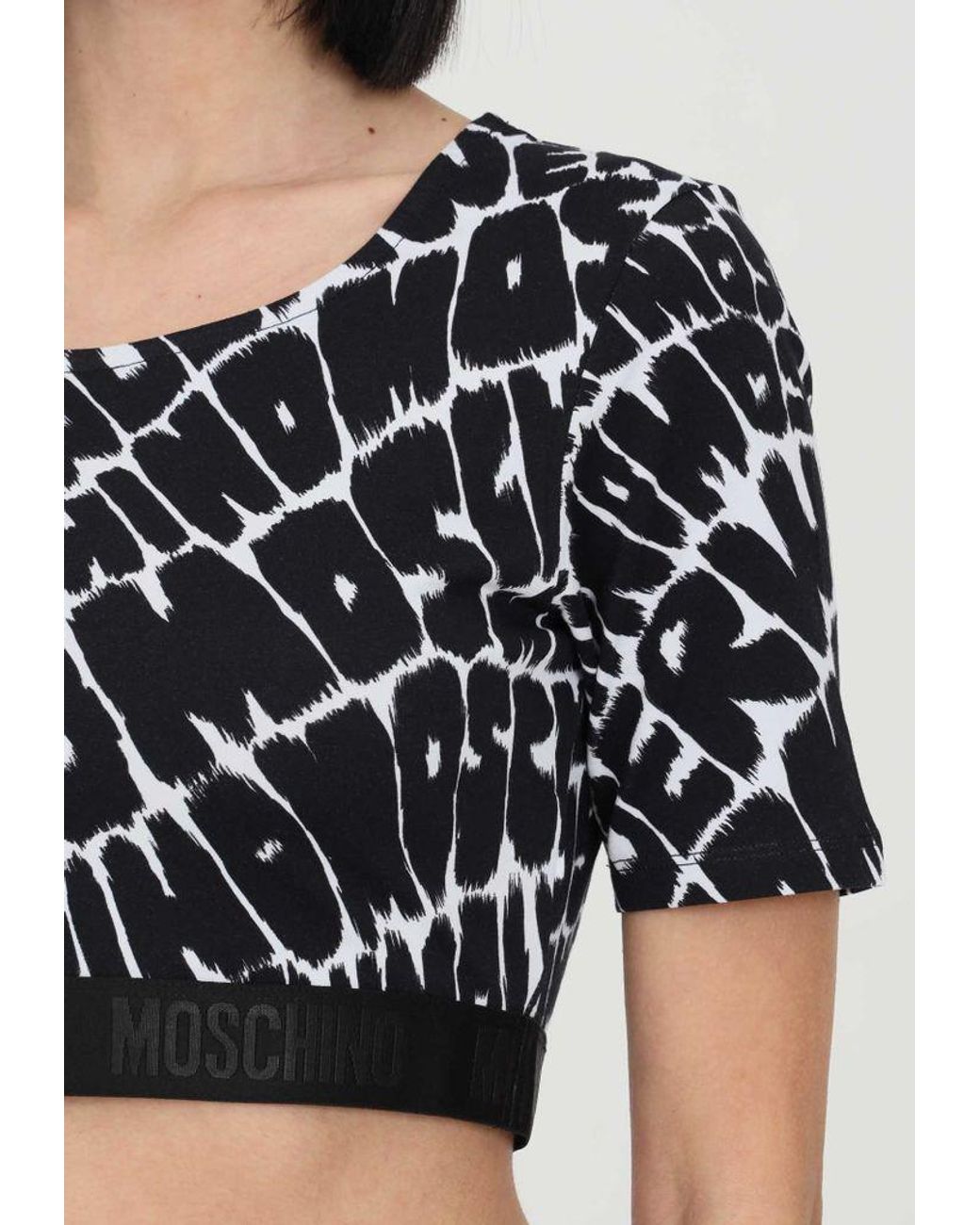 black moschino top