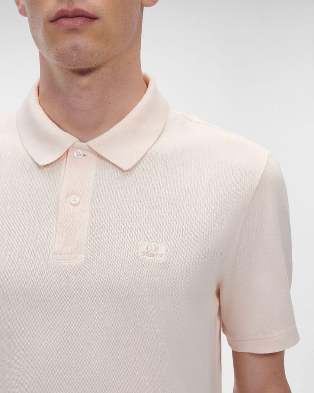 Pique Resist Dyed Polo Bleached Orange 