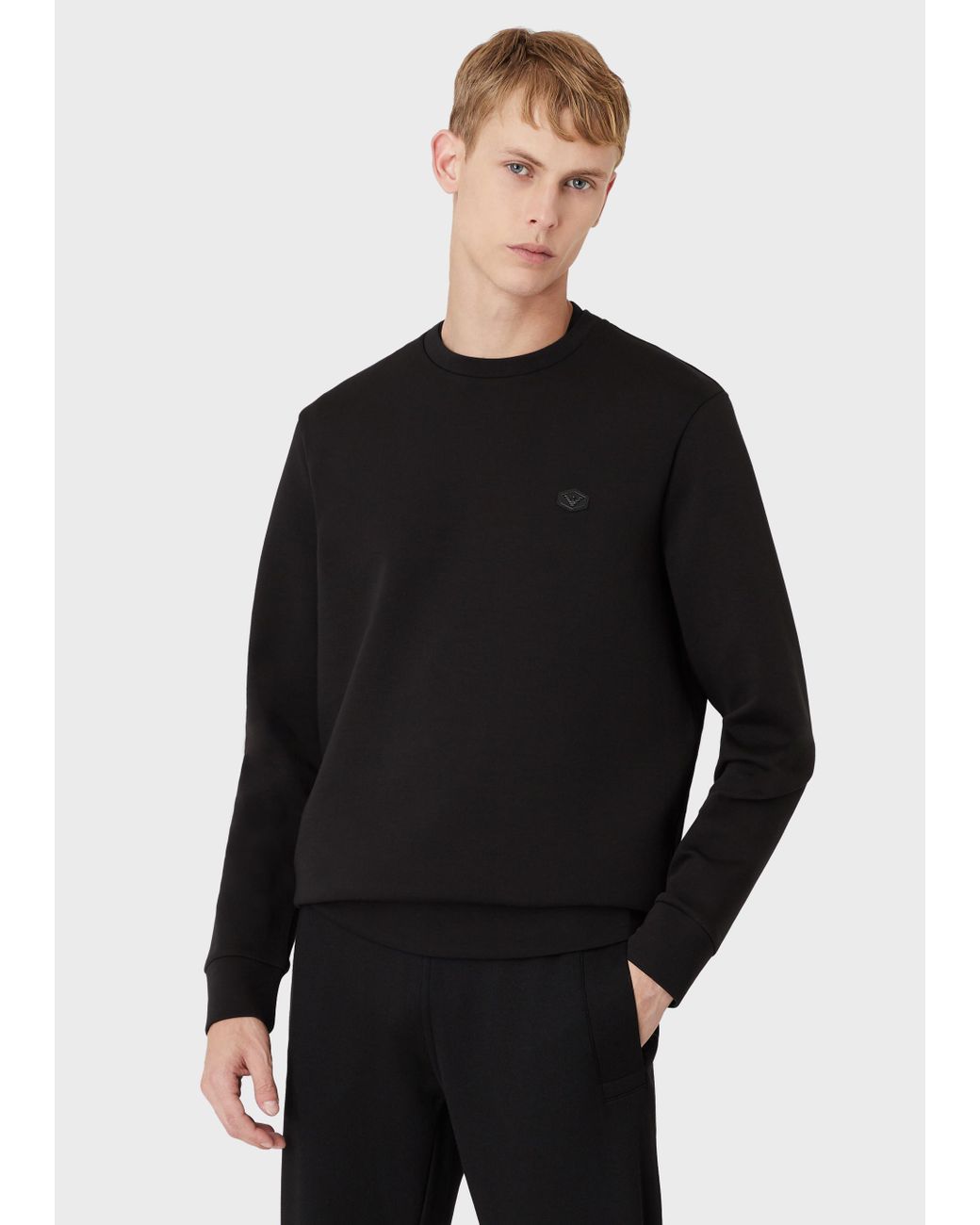 Emporio Armani Sweaters in Black for 
