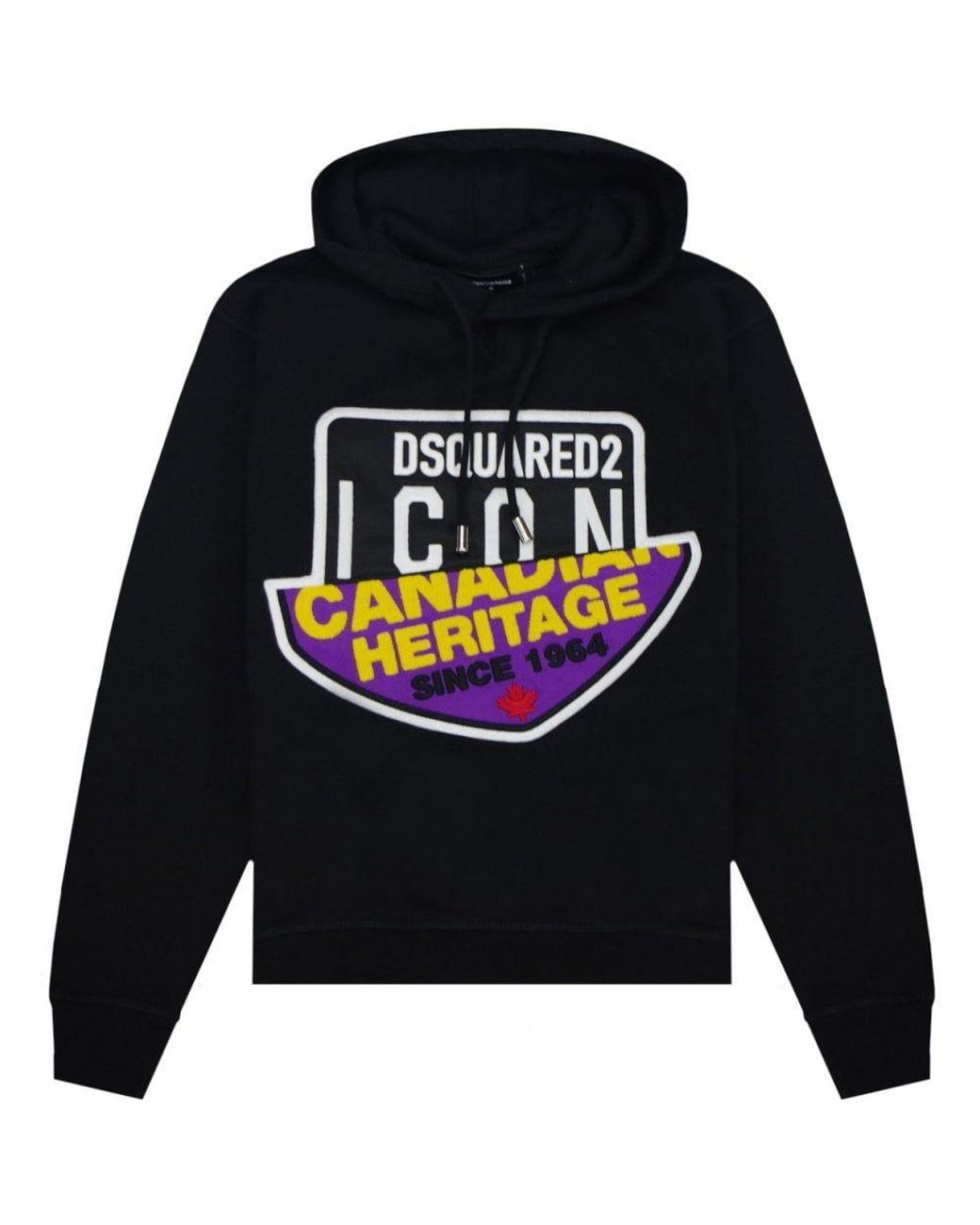 DSquared² Canadian Heritage Icon Hoodie in Black for Men | Lyst Canada