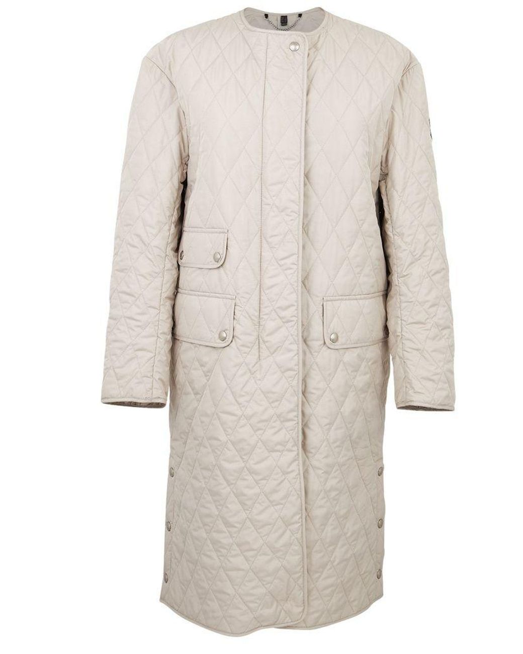 Belstaff Synthetic Annie Coat in Natural | Lyst Australia