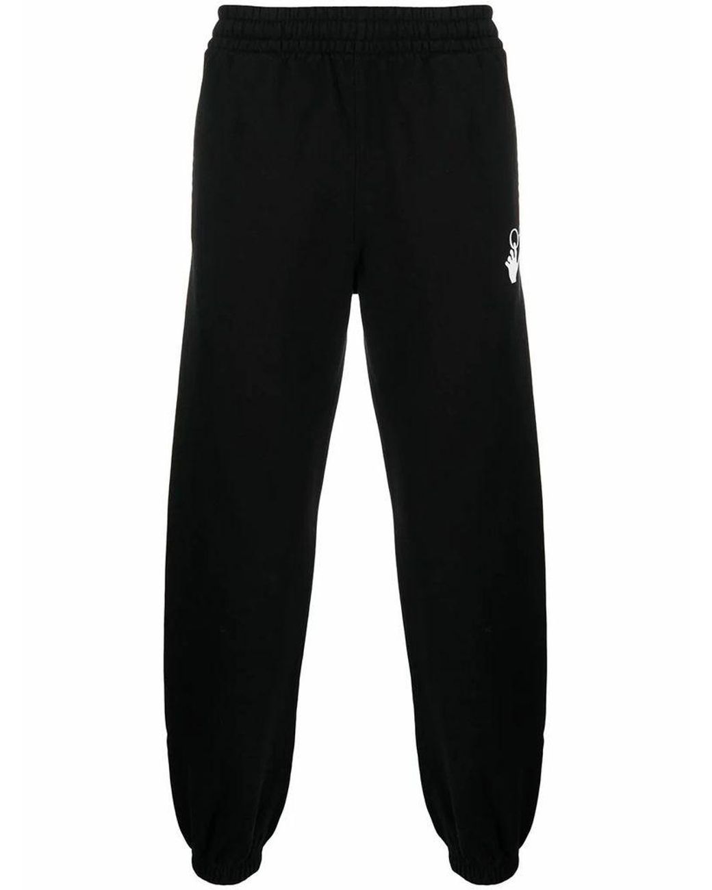 Off-White c/o Virgil Abloh Men's Omch030r21fle0011032 Black Cotton joggers for Men - Lyst